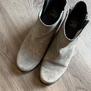 Sorel Joan of Arctic Ankle Booties Gray 10.5